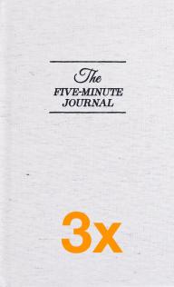 3 x The Five Minute Journal (Pakettihinta)